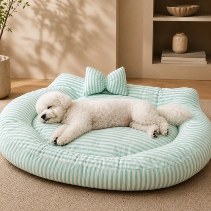 All-Season Bolster Pet Bed – Pillow Included