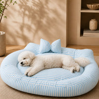 Sky Blue & White Stripe