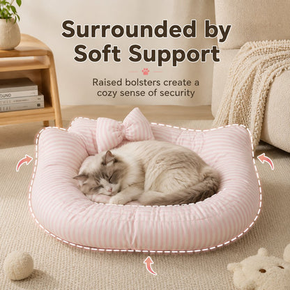 All-Season Bolster Pet Bed – Pillow Included