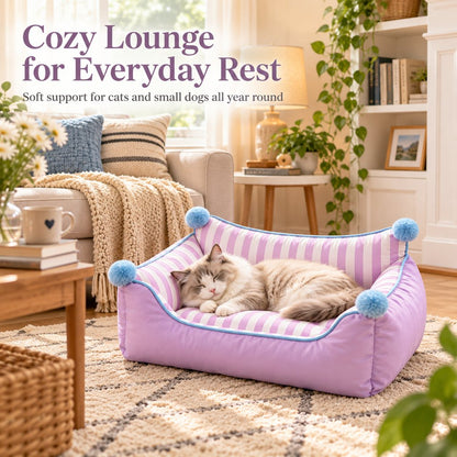 All-Season Pet Sofa Bed – Bolsters & Pillow