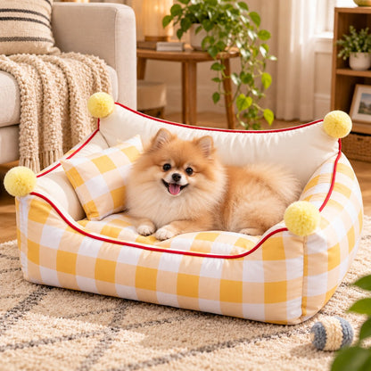 All-Season Pet Sofa Bed – Bolsters & Pillow