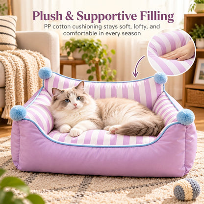 All-Season Pet Sofa Bed – Bolsters & Pillow