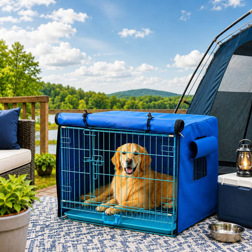 All-Weather Dog Crate Cover – Privacy & Rain Shield