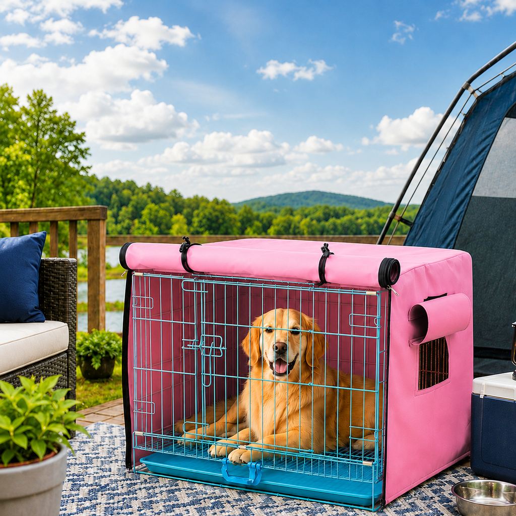 All-Weather Dog Crate Cover – Privacy & Rain Shield