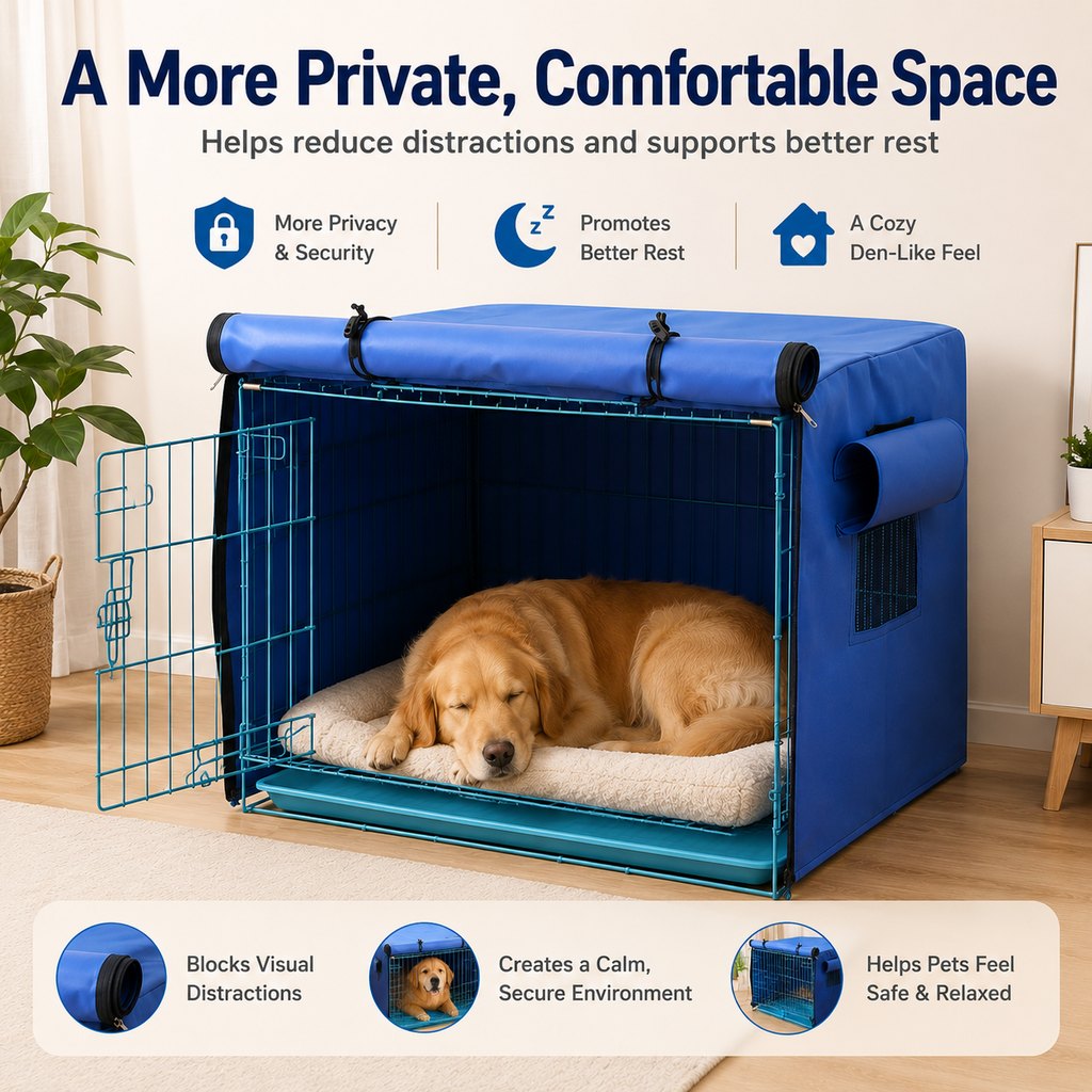 All-Weather Dog Crate Cover – Privacy & Rain Shield
