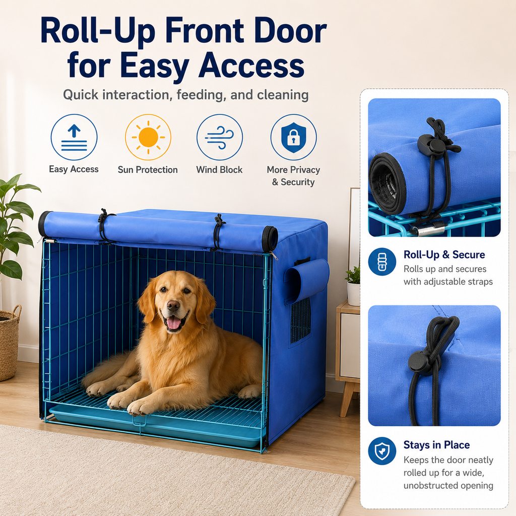 All-Weather Dog Crate Cover – Privacy & Rain Shield