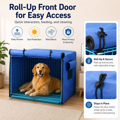 All-Weather Dog Crate Cover – Privacy & Rain Shield