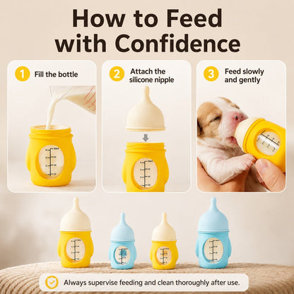 Puppy & Kitten Nursing Bottle – Anti-Choke Gentle Feeding