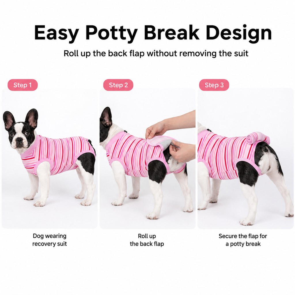 Breathable Dog Recovery Suit – Soft Cone Alternative