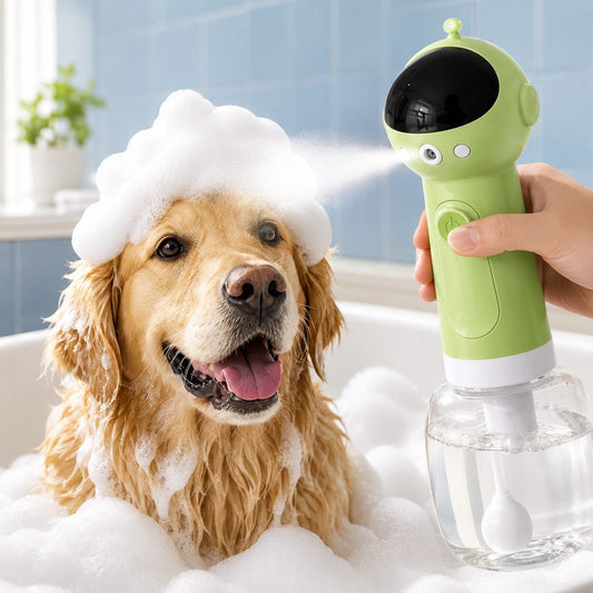 Pet Bath Foam Sprayer – Dense Bubbles, Less Scrubbing