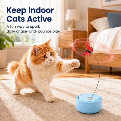Automatic Butterfly Cat Toy – Hands-Free Self-Play