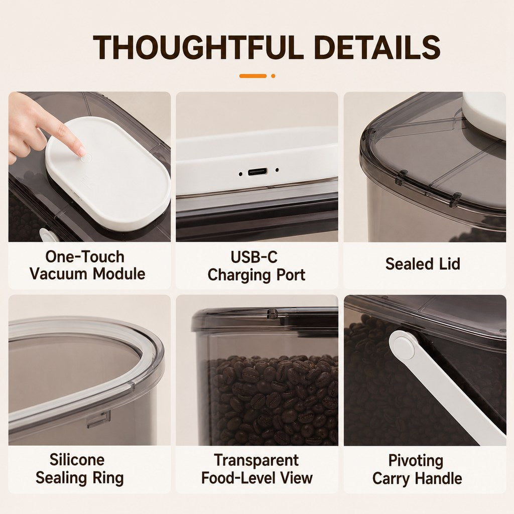 10L Vacuum Pet Food Container – Keeps Food Fresh