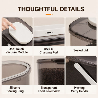 10L Vacuum Pet Food Container – Keeps Food Fresh