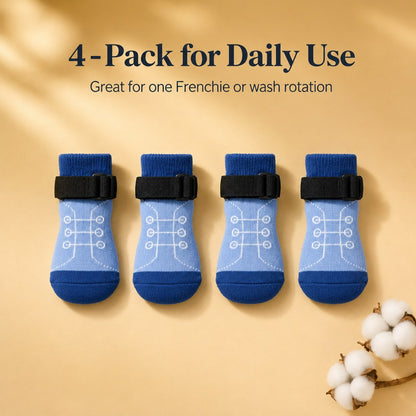 Non-Slip Dog Socks 4-Pack – Better Grip on Smooth Floors