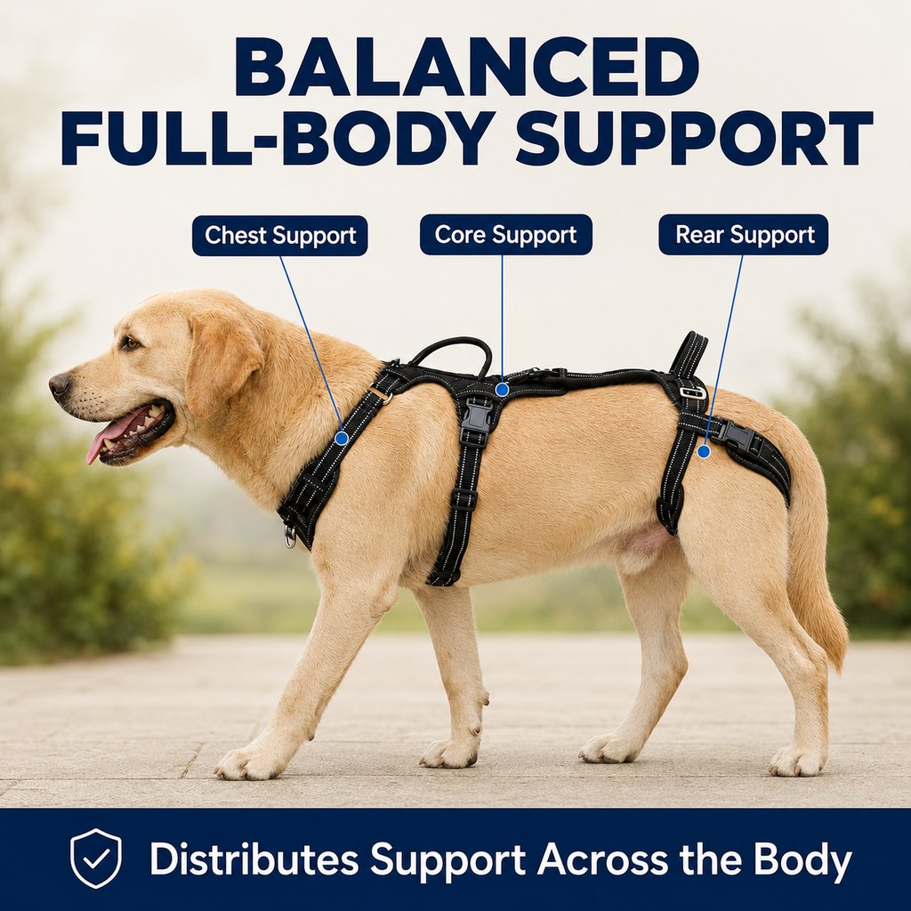 Full-Body Dog Lift Harness – Weak Hind Leg Support