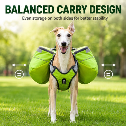 Dog Saddlebag Backpack Harness – Carry Trail Essentials