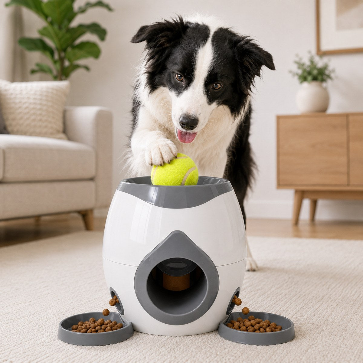 Ball-Activated Dog Puzzle Feeder – Play & Slow Eating