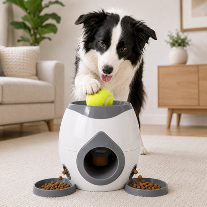 Ball-Activated Dog Puzzle Feeder – Play & Slow Eating
