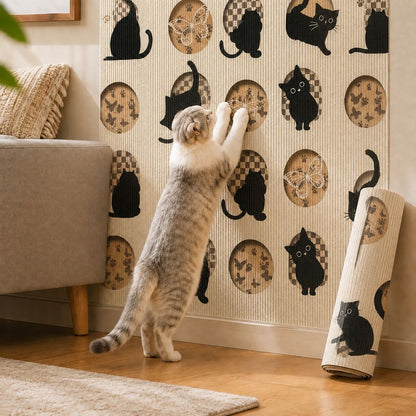 Cuttable Cat Scratch Mat – Wall & Furniture Protection