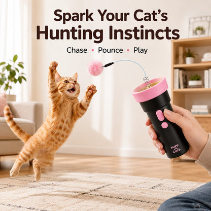 Electric Cat Teaser Launcher – Hands-Free Chase Play
