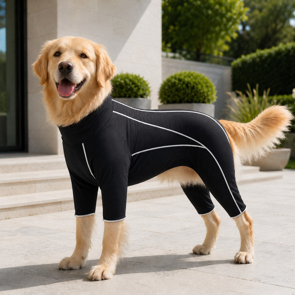Four-Leg Dog Jumpsuit – Contains Loose Fur & Dirt