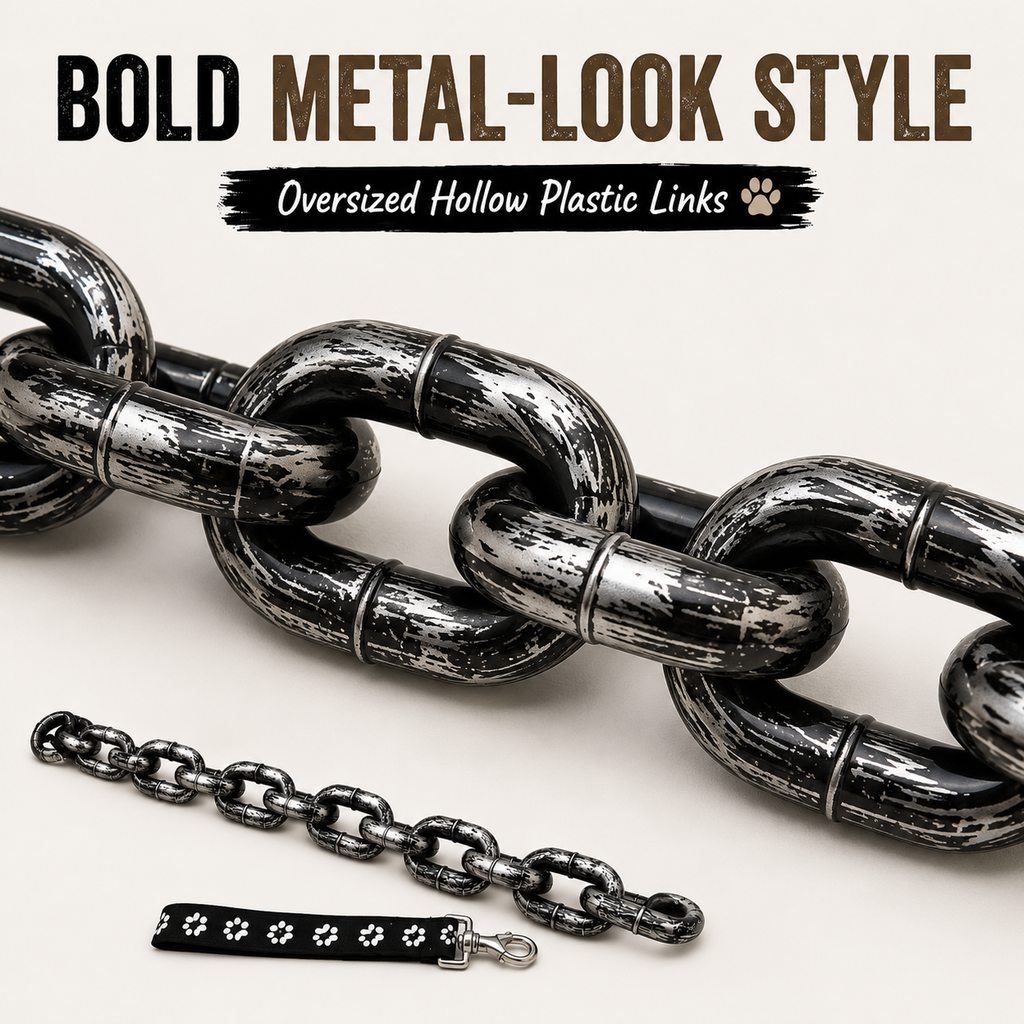 Chain Dog Leash & Collar Set – Bold Everyday Style