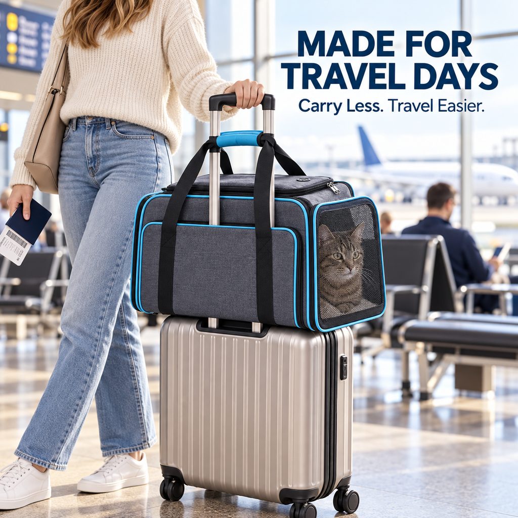 Expandable Pet Carrier – Extra Room for Travel