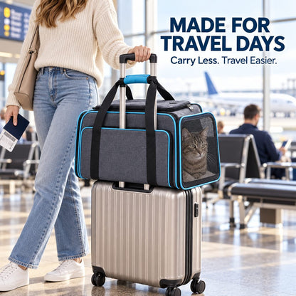 Expandable Pet Carrier – Extra Room for Travel