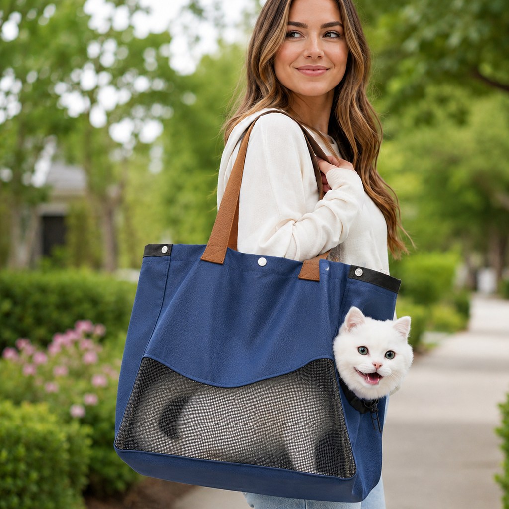Breathable Pet Carrier Tote – Easy Shoulder Carry