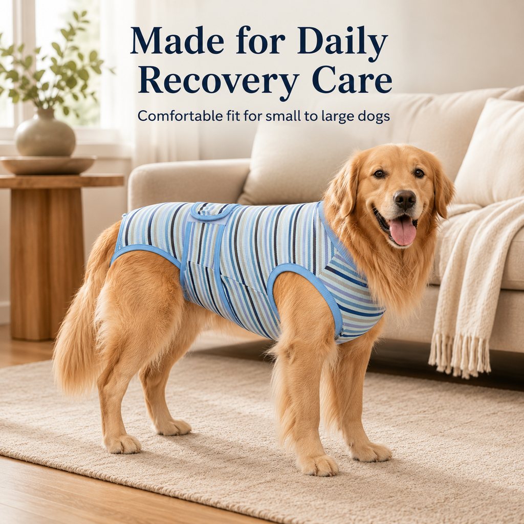 Breathable Dog Recovery Suit – Soft Cone Alternative