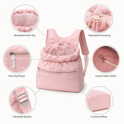 Hands-Free Pet Carrier Backpack – Breathable & Light