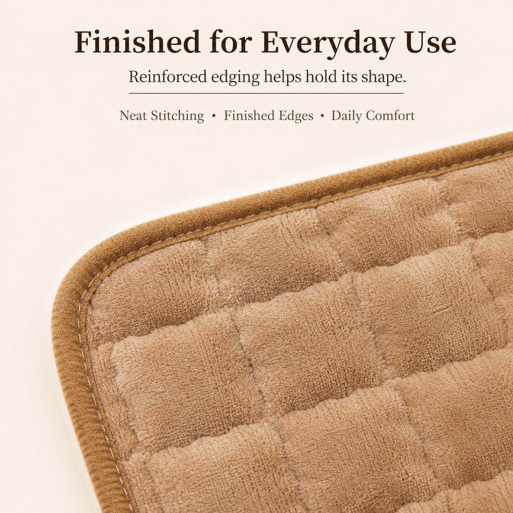 Plush Pet Bed Mat – Detachable Bone Pillow