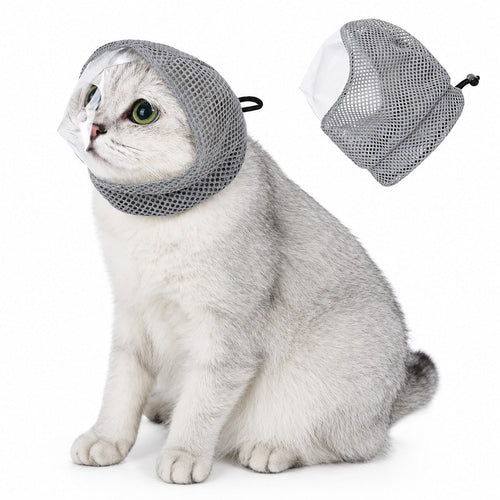 Breathable Cat Grooming Muzzle – Bite-Free Baths & Trims