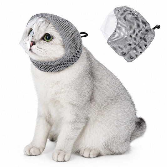 Breathable Cat Grooming Muzzle – Bite-Free Baths & Trims