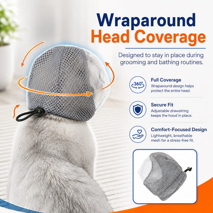 Breathable Cat Grooming Muzzle – Bite-Free Baths & Trims