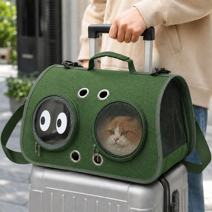 Breathable Foldable Cat Carrier – Vet & Travel Ready