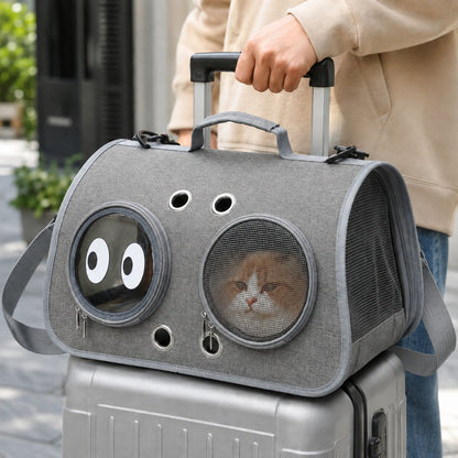 Breathable Foldable Cat Carrier – Vet & Travel Ready