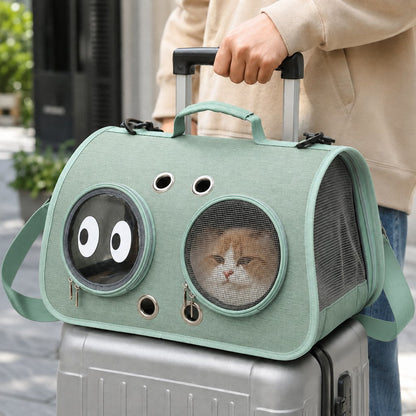 Breathable Foldable Cat Carrier – Vet & Travel Ready
