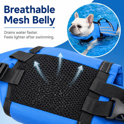Frenchie Dog Life Jacket – Chin Float for Safe Swims