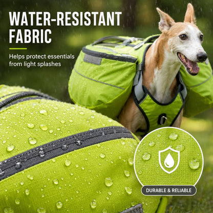 Dog Saddlebag Backpack Harness – Carry Trail Essentials