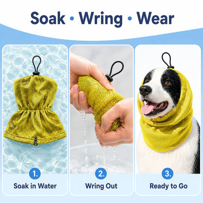 Dog Cooling Snood – Cool Neck & Ears in Summer