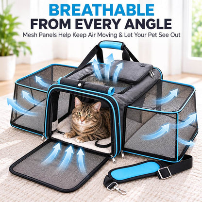 Expandable Pet Carrier – Extra Room for Travel