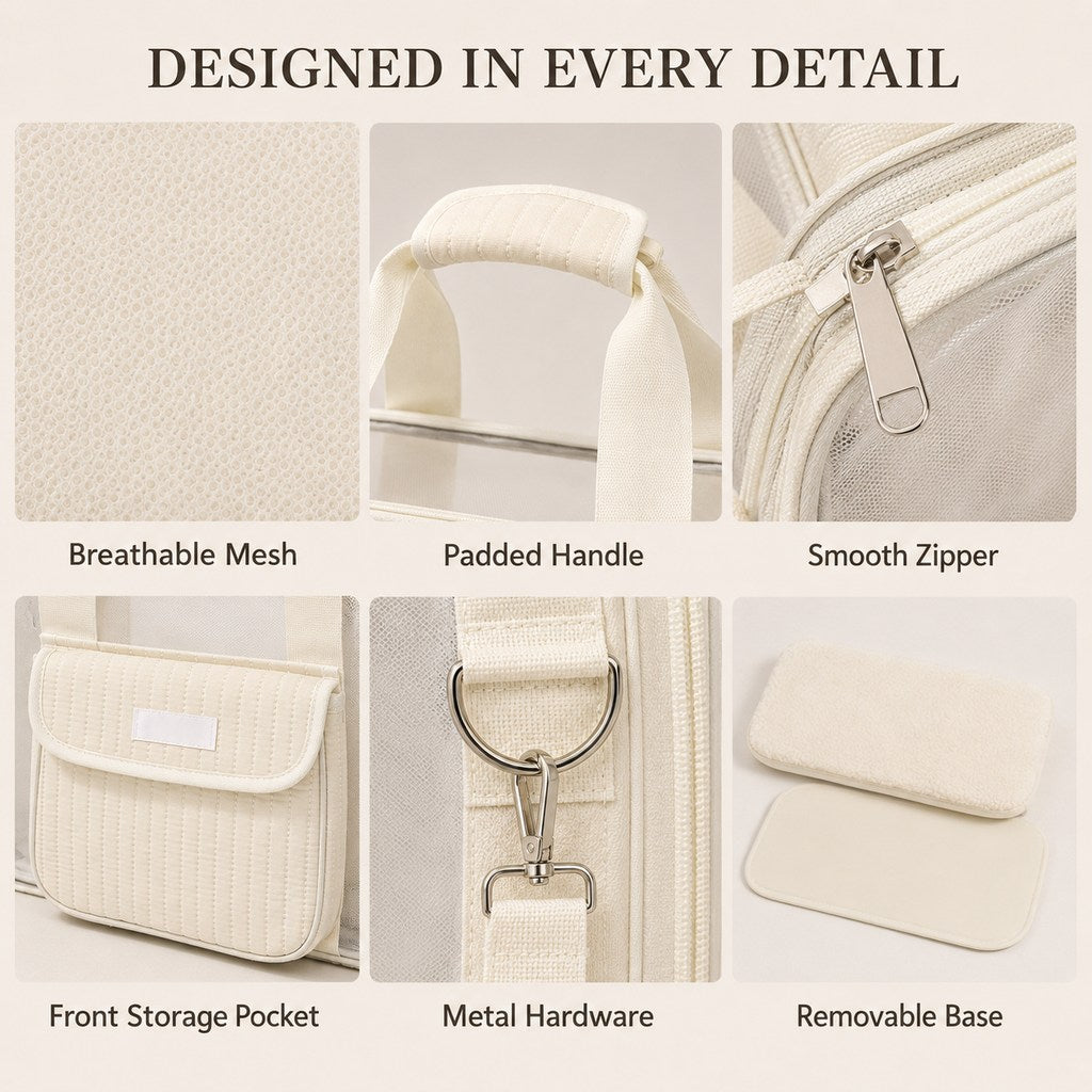 Breathable Mesh Pet Carrier Tote – Comfy Outings