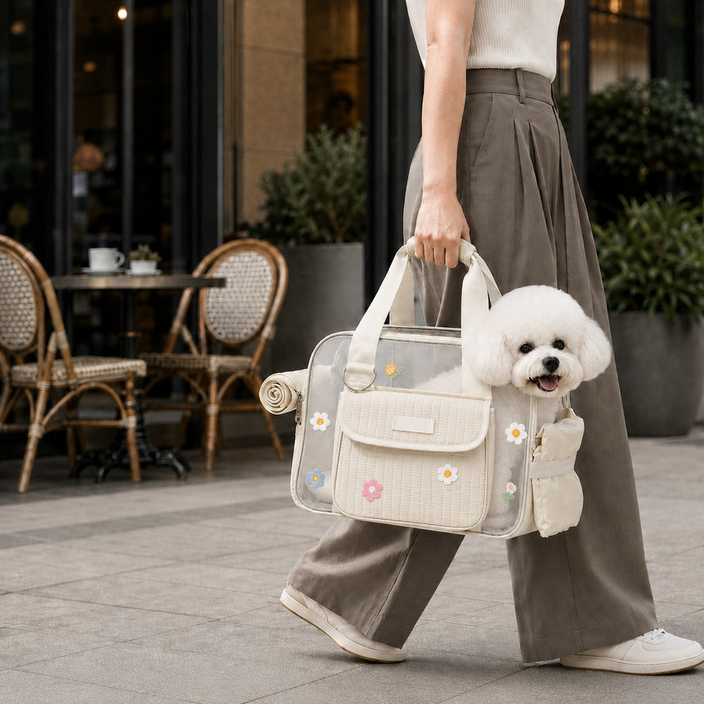 Breathable Mesh Pet Carrier Tote – Comfy Outings