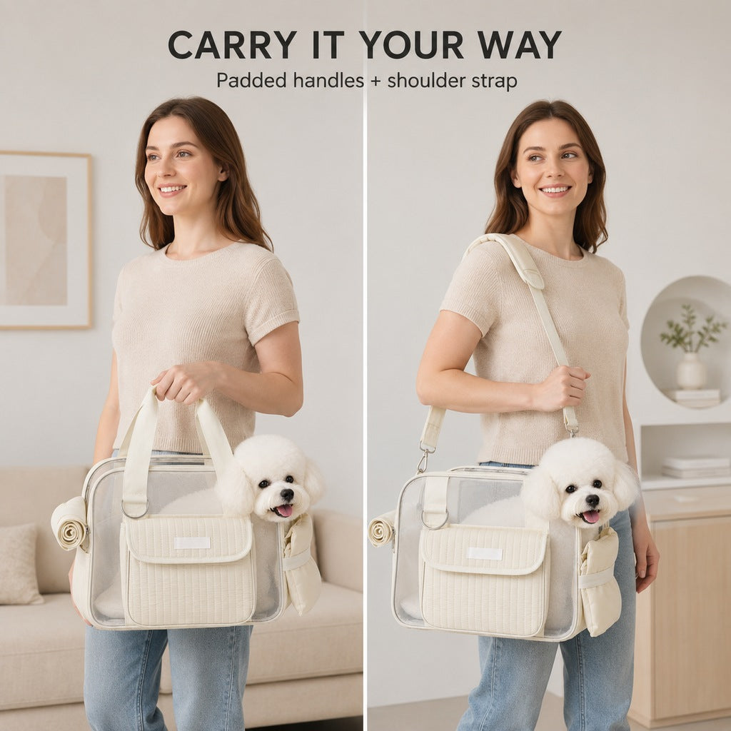 Breathable Mesh Pet Carrier Tote – Comfy Outings
