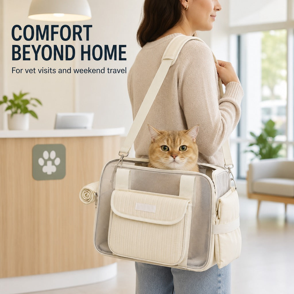 Breathable Mesh Pet Carrier Tote – Comfy Outings