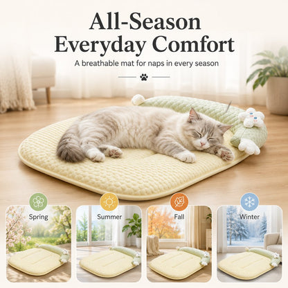Breathable Pet Sofa Mat – Soft Bolster Lounger