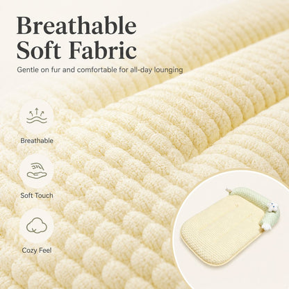 Breathable Pet Sofa Mat – Soft Bolster Lounger
