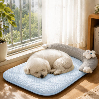 Breathable Pet Sofa Mat – Soft Bolster Lounger