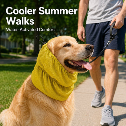 Dog Cooling Snood – Cool Neck & Ears in Summer